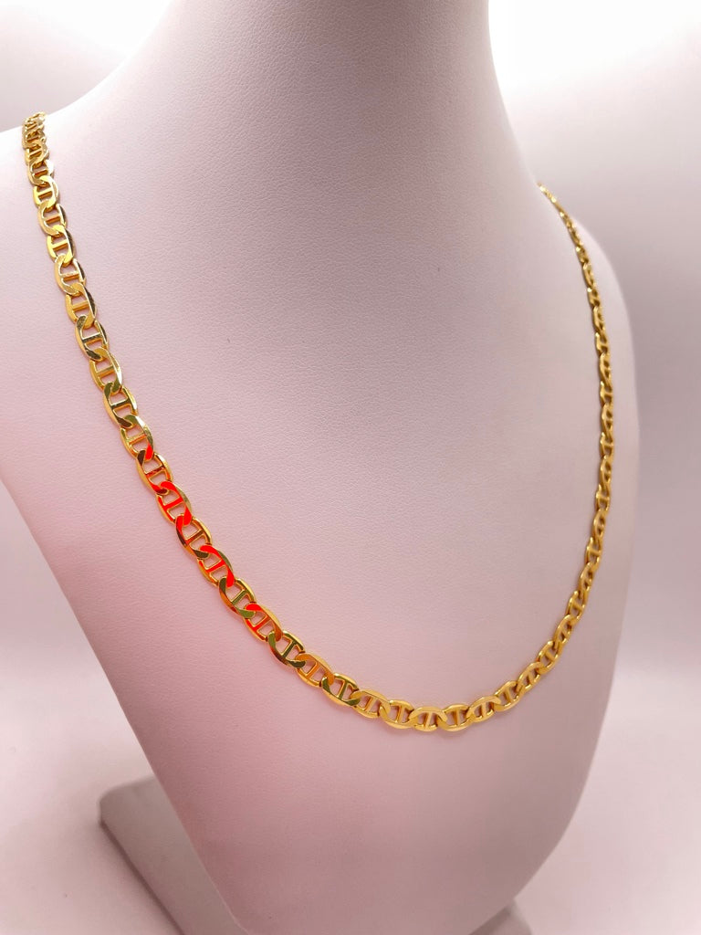 14KT SOLID MARINER CHAIN Size 20INCH 4.5MM Weigth 13.1GR