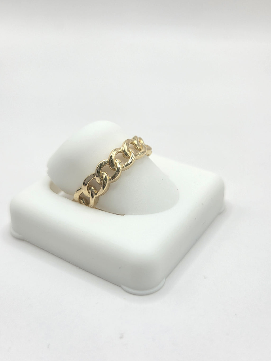 10KT CHAIN DESIGN WOMAN'S RING Size 8 Weigth 2.1GR