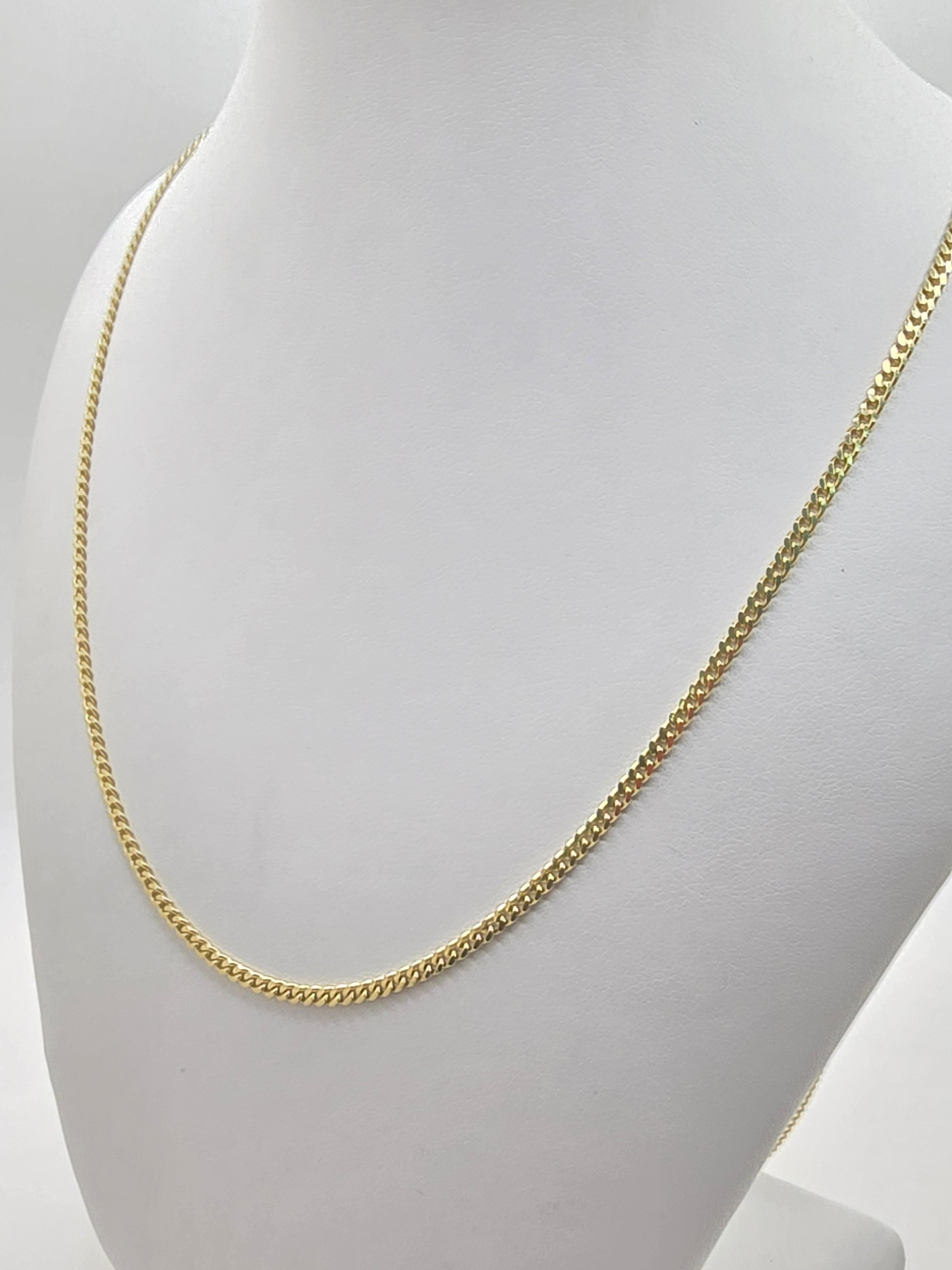 10KT SOLID MIAMI CUBAN CHAIN Size 24INCH 2.5MM Weight 11.2GR