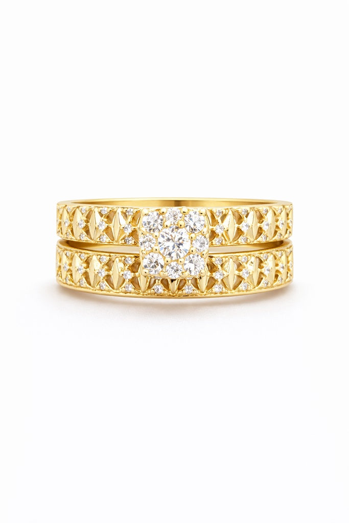 10KT ENGAGEMENT RING Size SIZE 7.5 Weigth 5.4GR