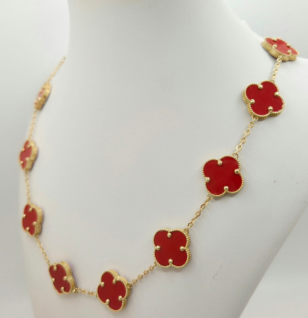 14KT FLOWER CHAIN Size 18INCH LARGE Weigth 11.1GR