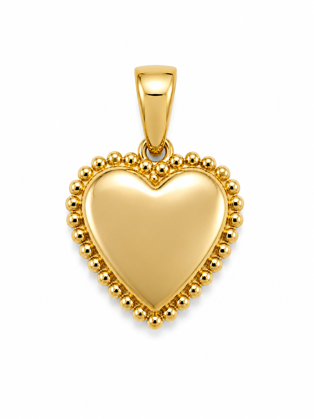 14KT DELICATE SMALL PLAIN HEART PENDANT Weight 1.6GR