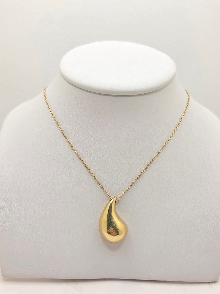 14KT LARGE DROP ROLO CHAIN  Size 18INCH 1.5MM Weight 5.6GR