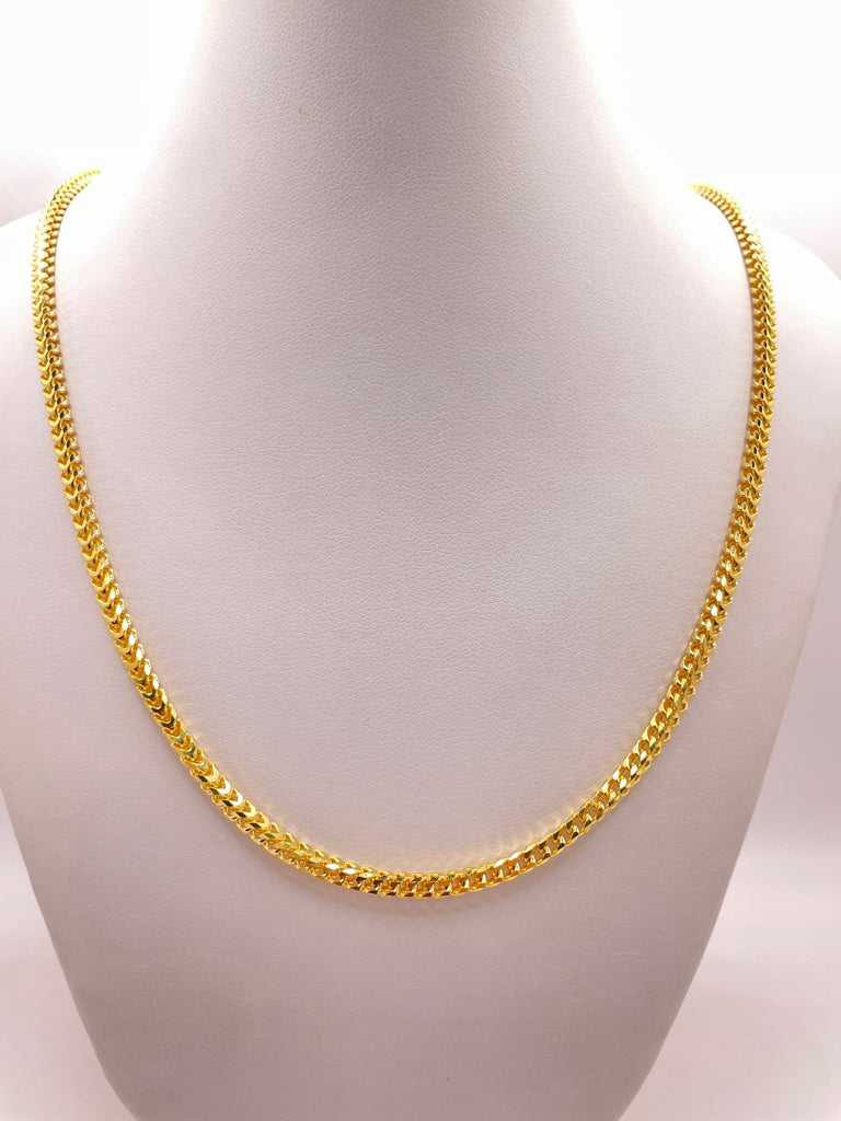 10KT SOLID FRANCO CHAIN Size 4MM 24INCH Weight 52.8GR