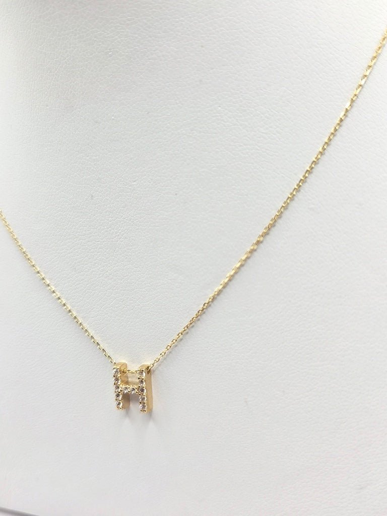 14KT LETTER "H" CHAIN Size 18INCH Weight 1.78GR