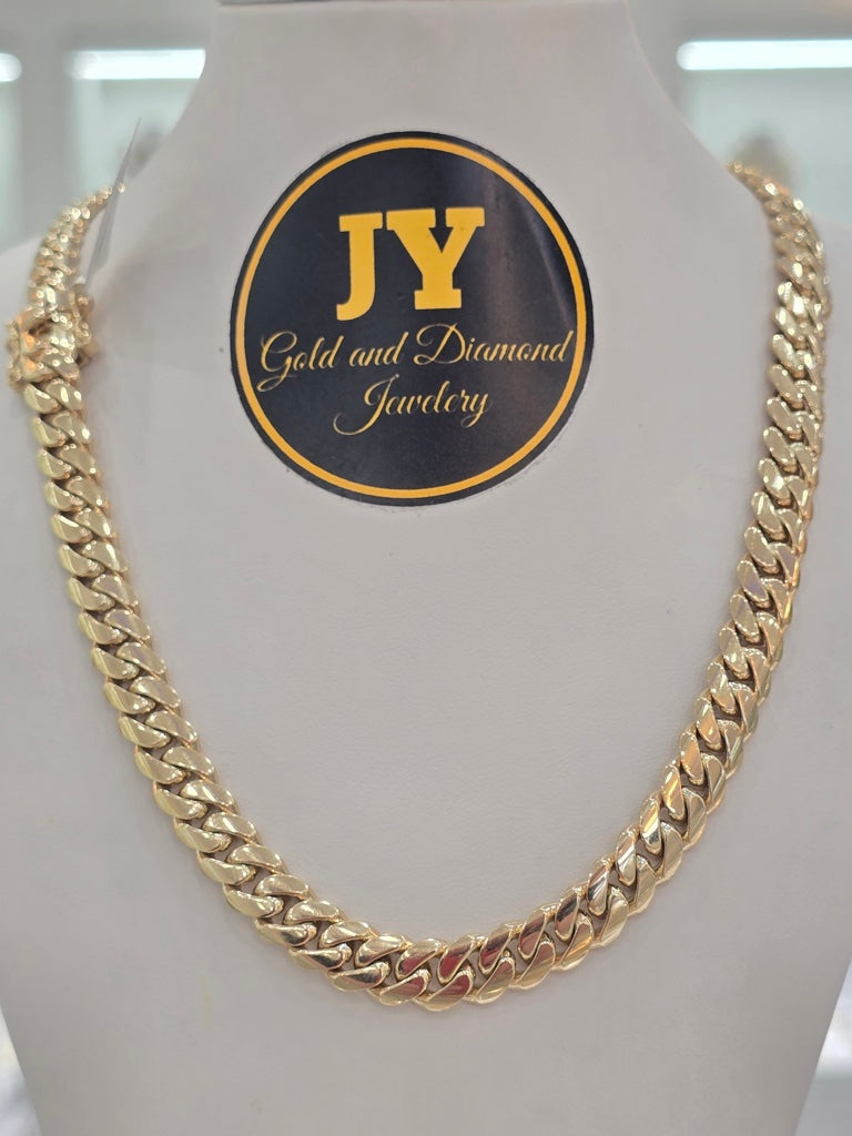 10KT SOLID MIAMI MIAMI CUBAN CHAIN Size 7mm 24in Weigth 72.1grs