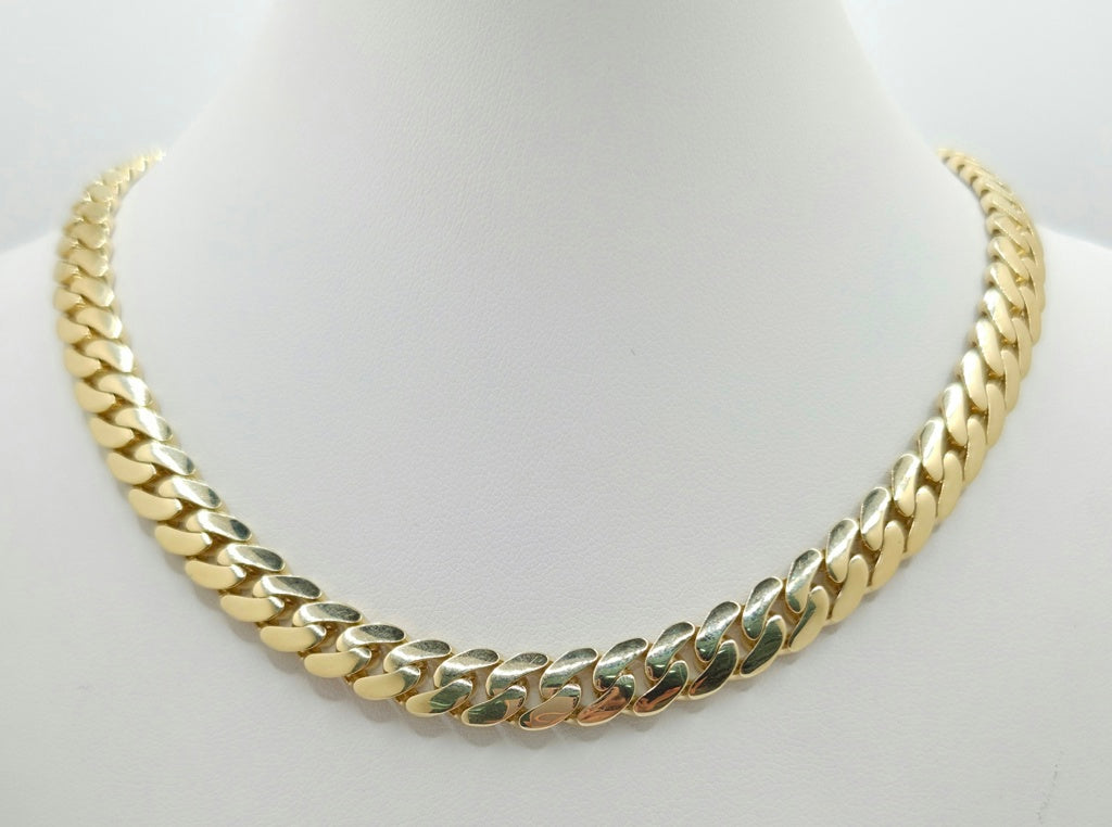 10KT SEMISOLID MIAMI CUBAN CHAIN Size 10MM 26IN Weigth 59.40GRSQ