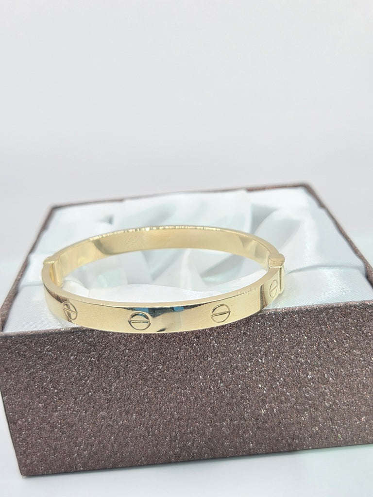14KT  BRACELET+BANGLE Size 6.5MM Weigth 8.2GR