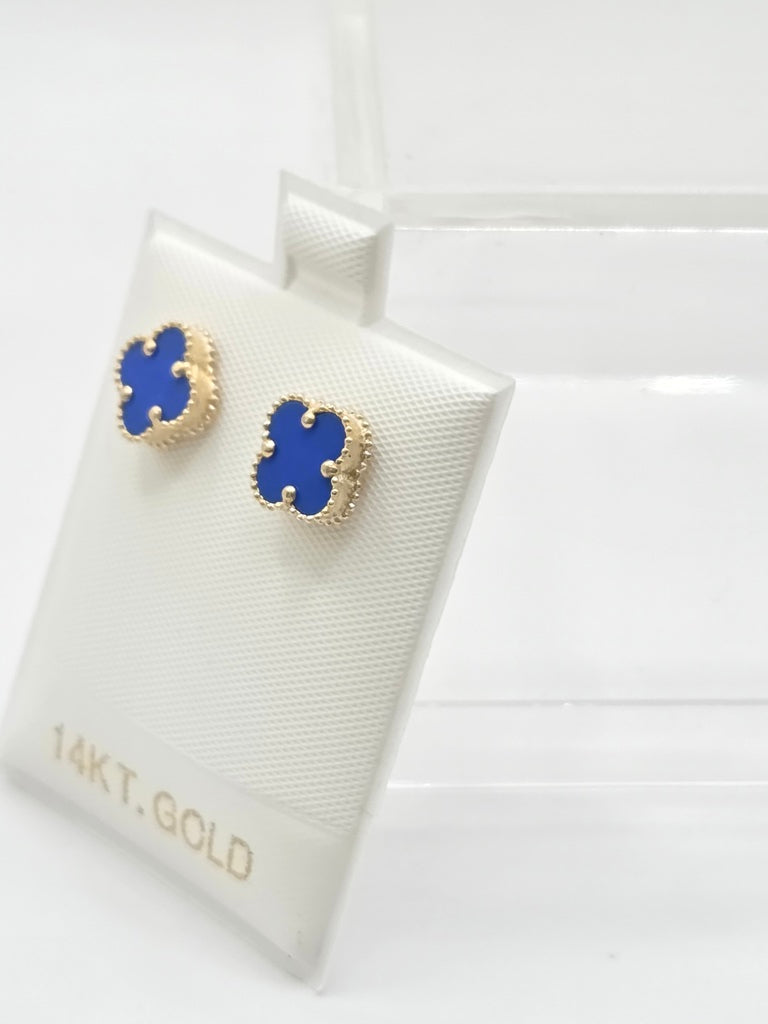 10KT FLOWER EARRINGS Size SMALL Weigth 1.3GR