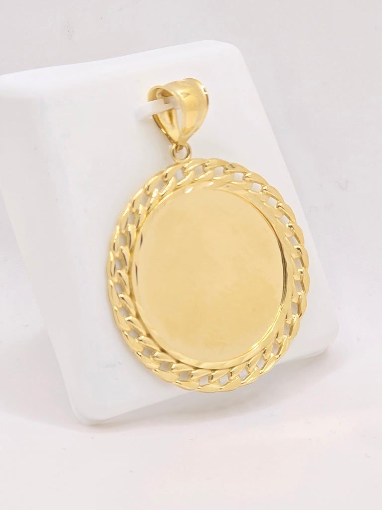 10KT MEMORIAL PENDANT MIAMI CUBAN EDGE