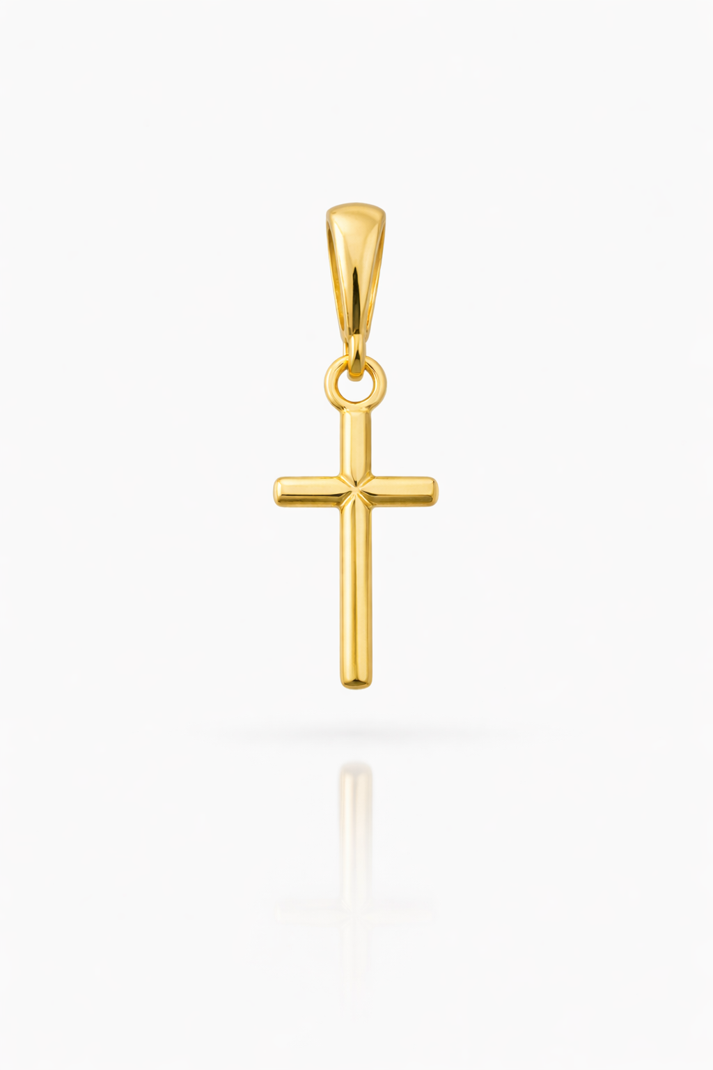 10KT EXTRA SMALL DELICATE CROSS PENDANT  Weight 0.4GR