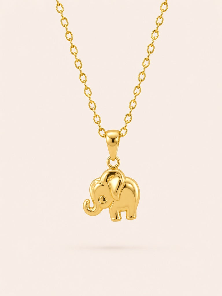 10KT EXTRA SMALL ELEPHANT PENDANT Size XS Weigth 0.5GR