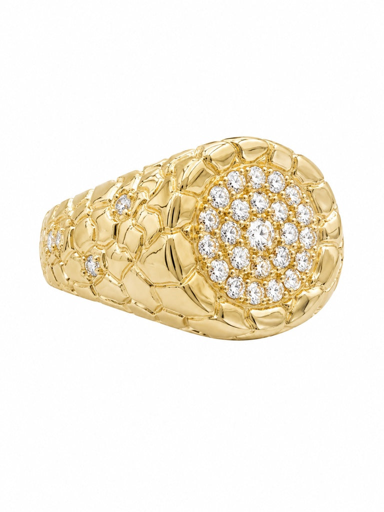 10K NUGGET RING Size 11.5