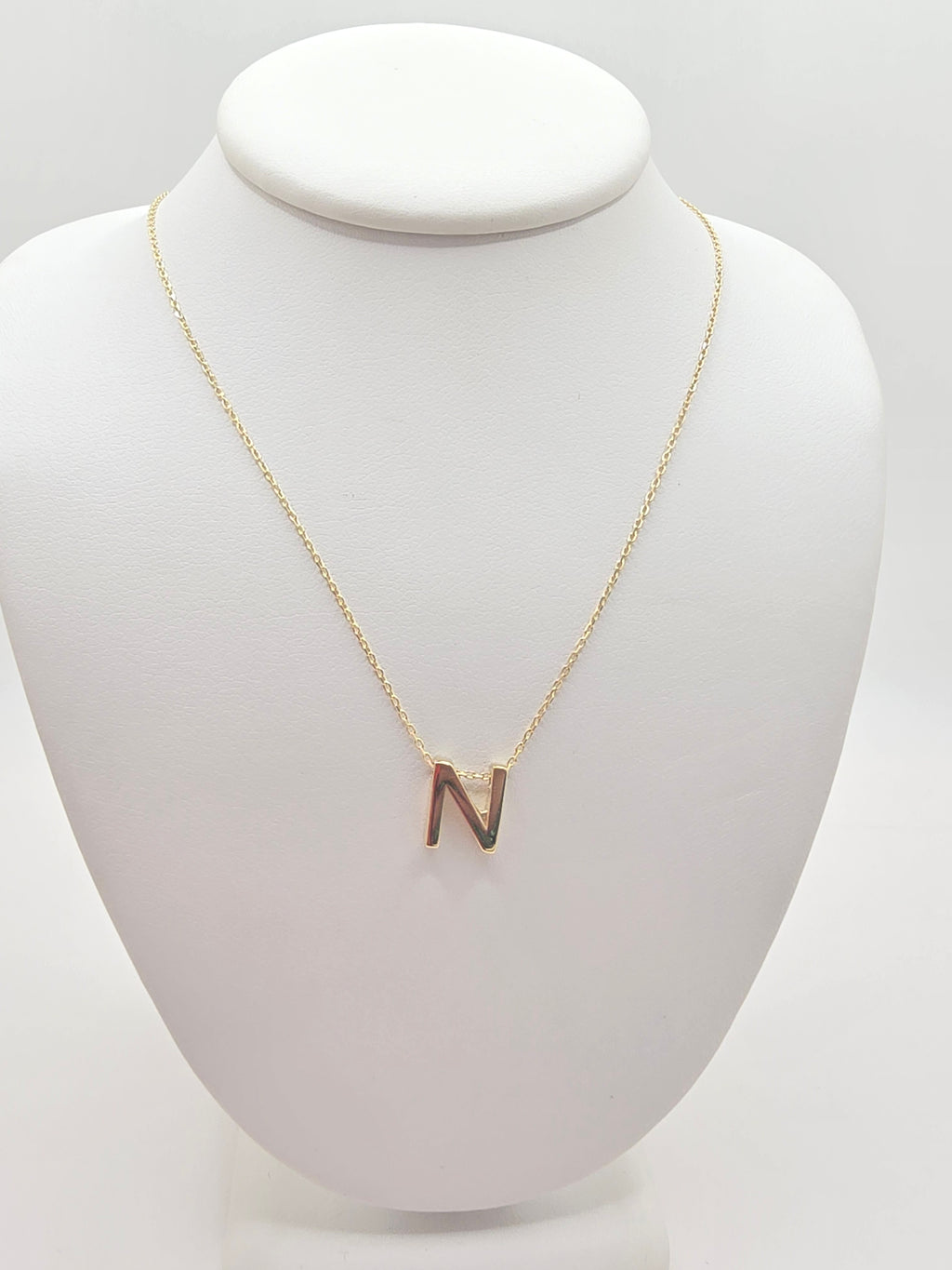 14KT LETTER "N" CHAIN Size 18INCH Weight 2.37GR