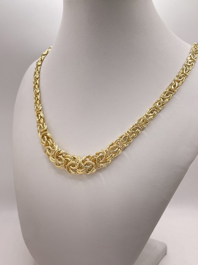 14KT BYZENTINE CHAIN 18in 12.73grs