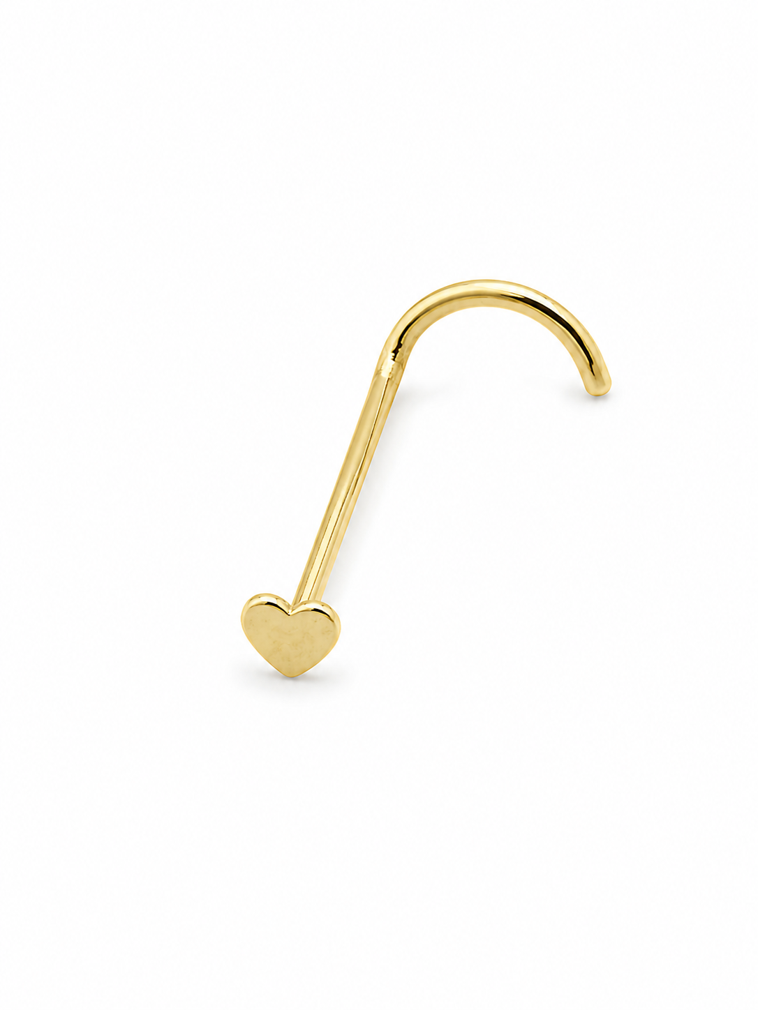 10KT HEART NOSE PIERCING Size S REF-54351/0000