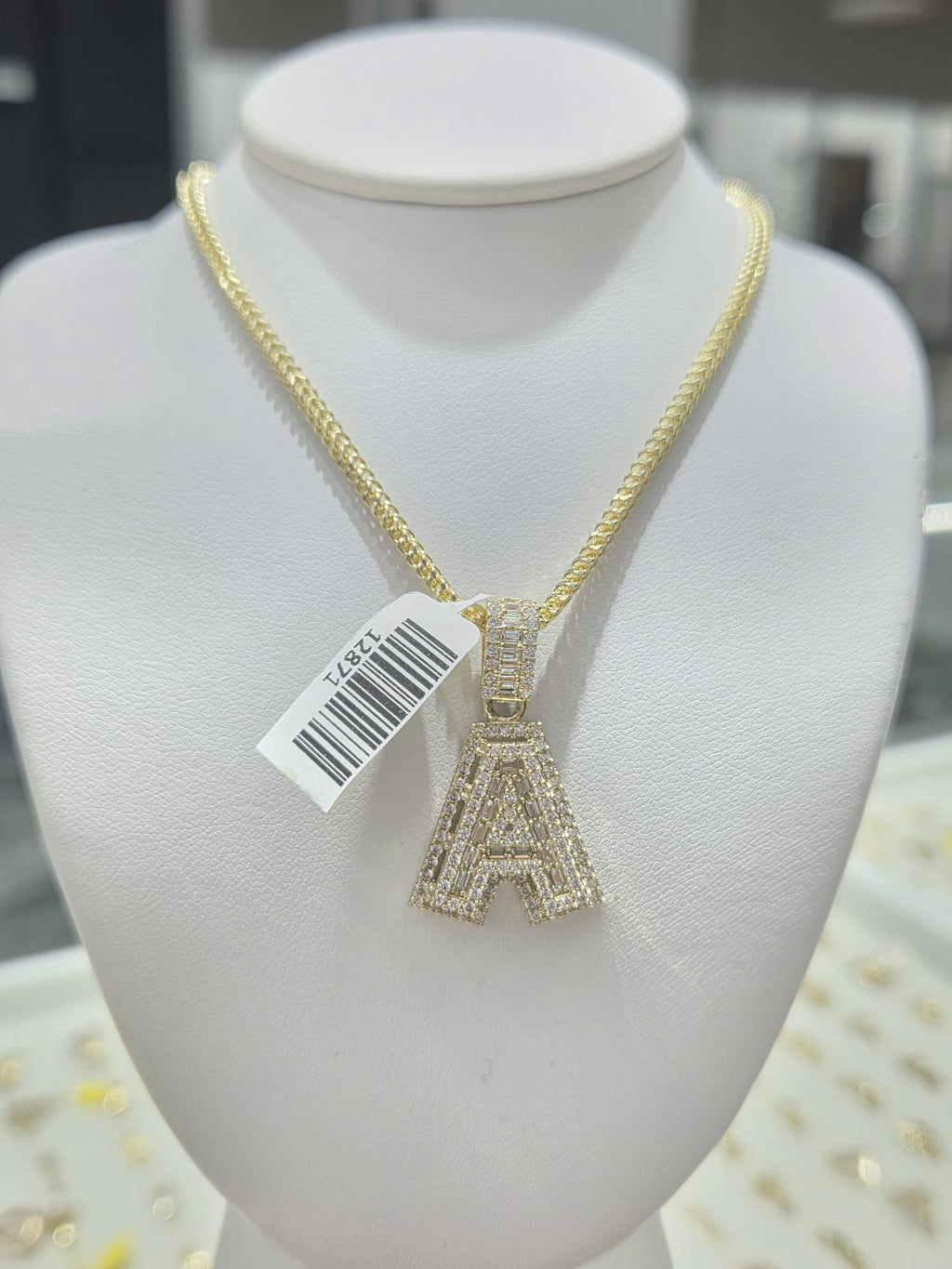 10KT chain letter A size 18inch