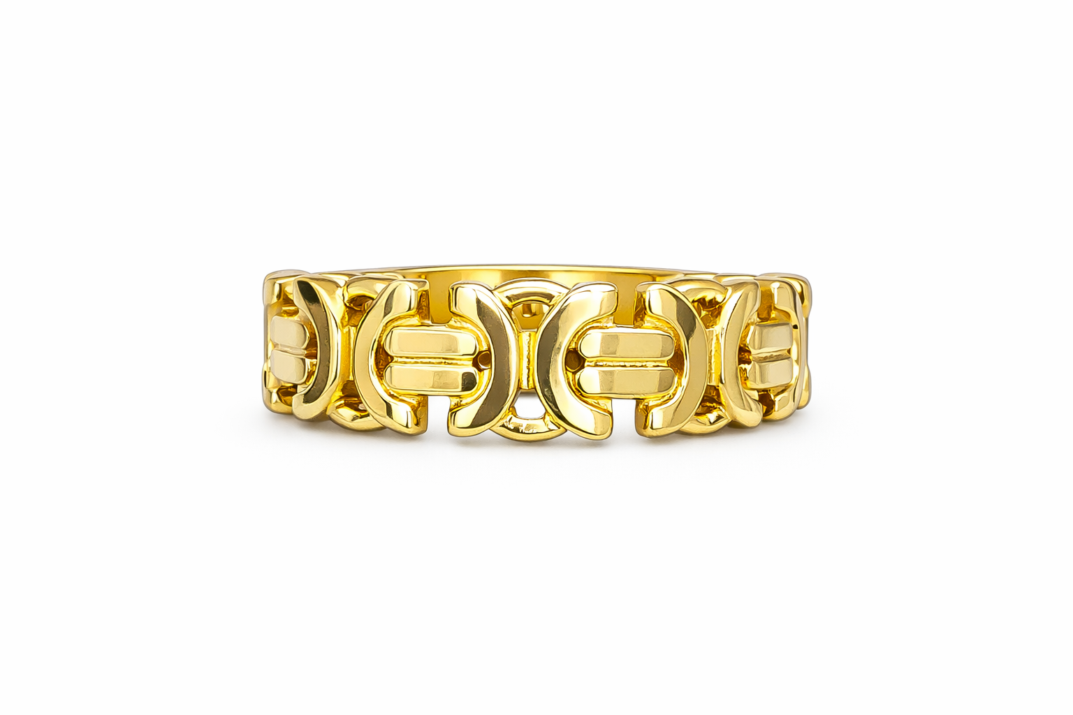 10KT VINTAGE STYLE RING Size 9 Weigth 5.7GR