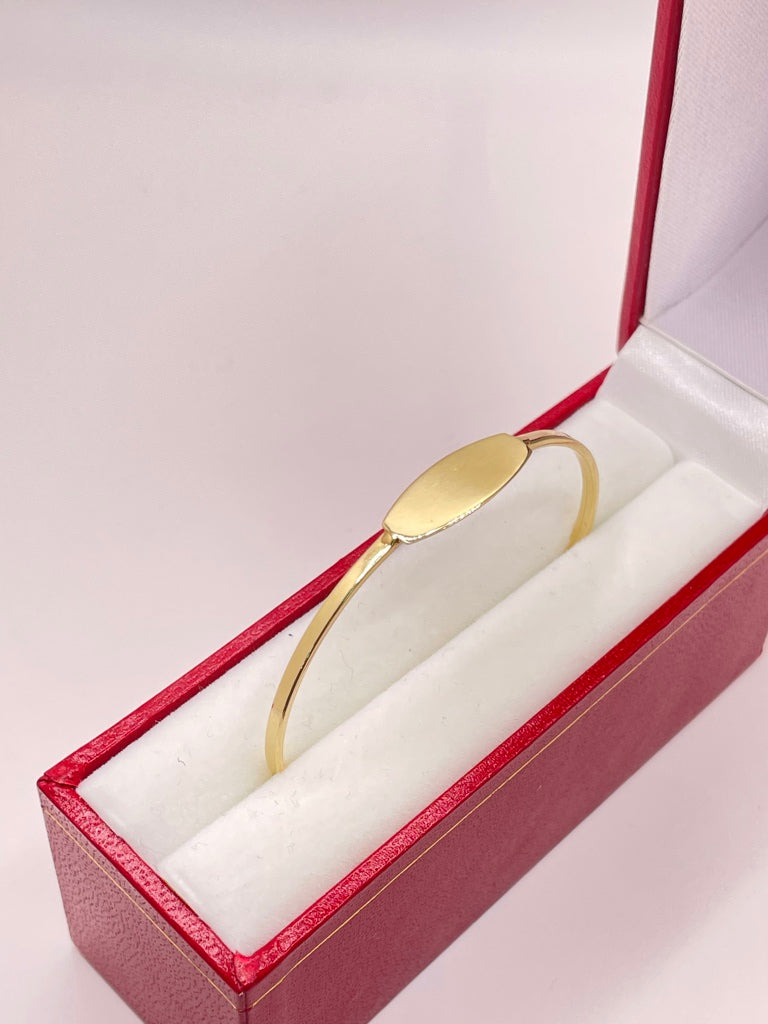 10KT BABY ID BANGLE Weight 2.2GR