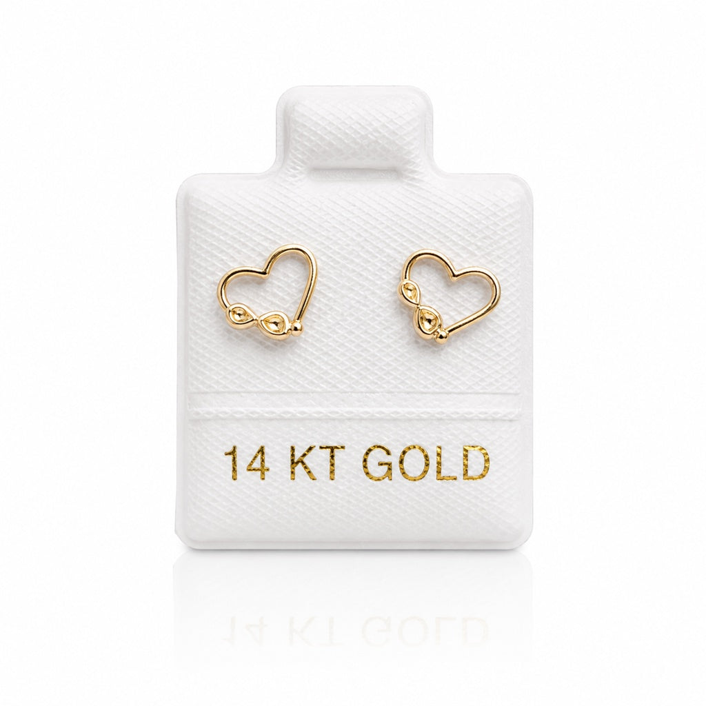 14KT DELICATE NEW BORN EARRINGS Size XS