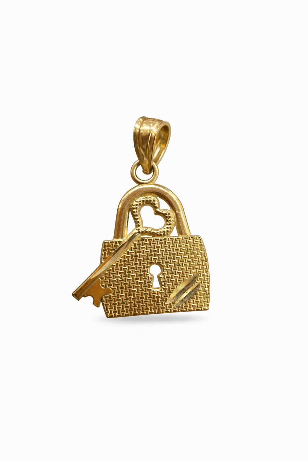 10KT SMALL PADLOCK PENDANT Size SMALL Weigth 0.7GR