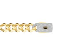 10KT CERTIFIED MONACO CHAIN CZ CLOSURE Size 11.5MM 24INCH Weight 38.80GR