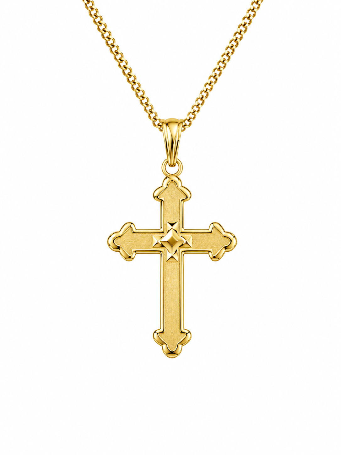10KT SMALL GOLDEN CROSS PENDANT Weigth 0.8GR