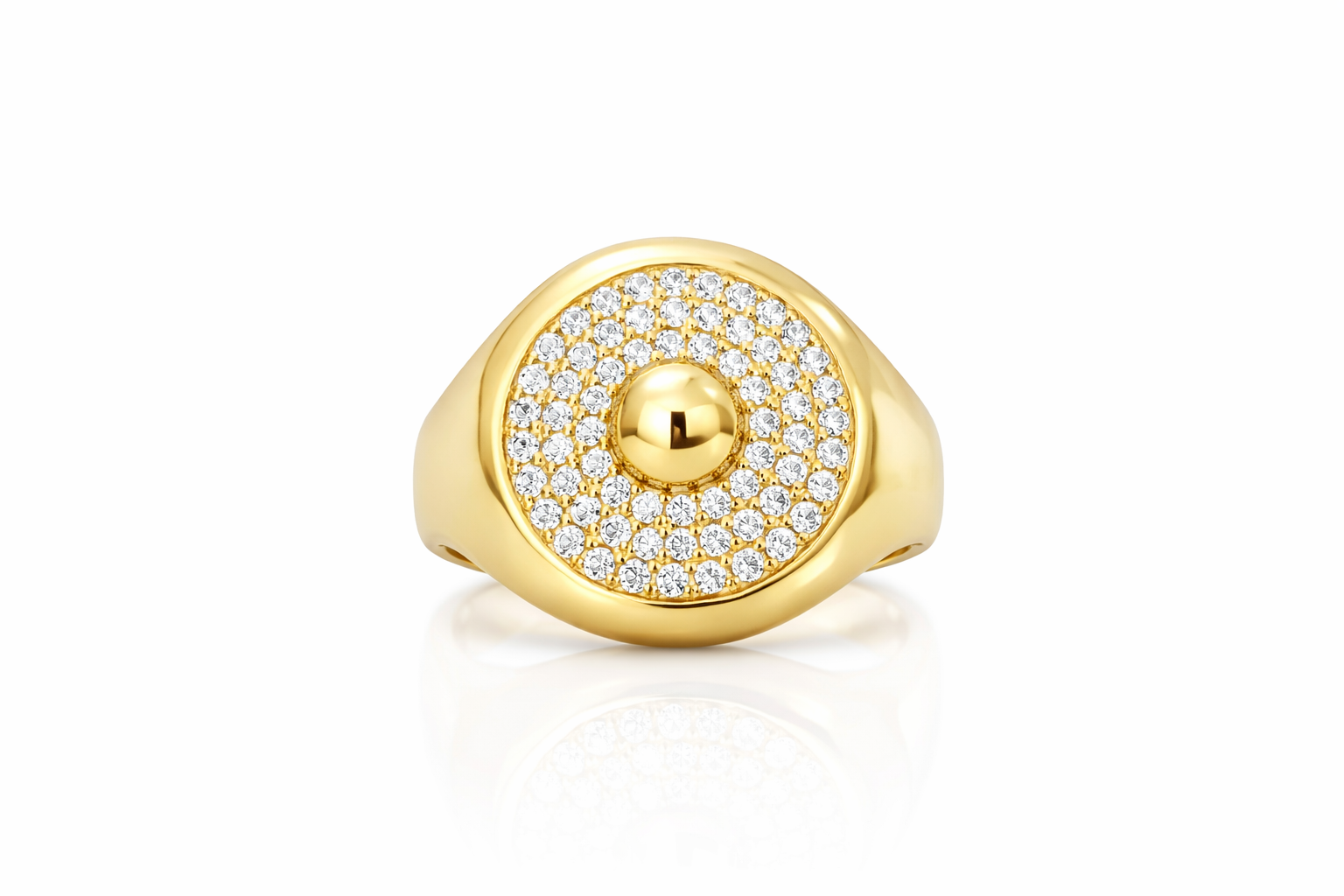10KT TURKISH EYE RING Size 8 Weigth 2.9GRS