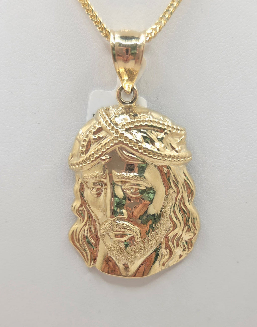 10KT JESUS FACE PENDANT Size MEDIUM Weight 5.2GR