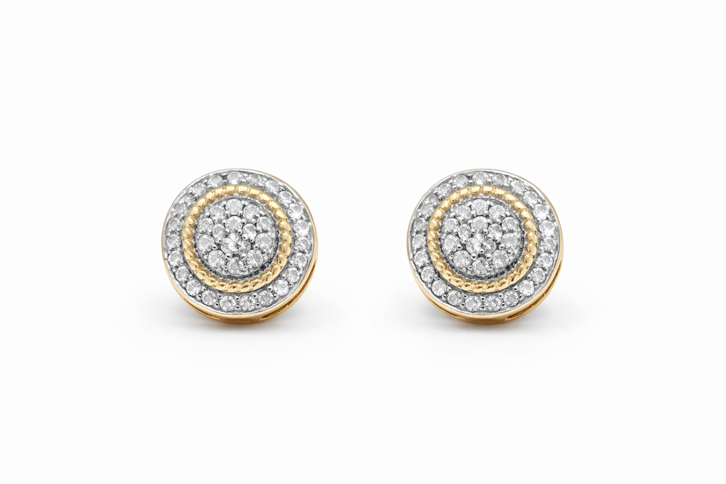 10KT ROUND DIAMOND  EARRINGS