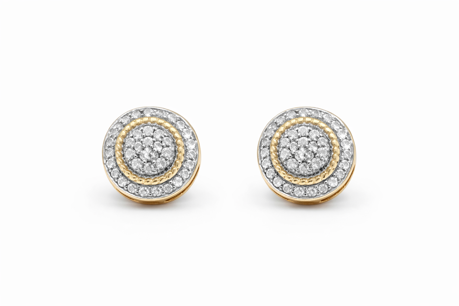 10KT ROUND DIAMOND  EARRINGS