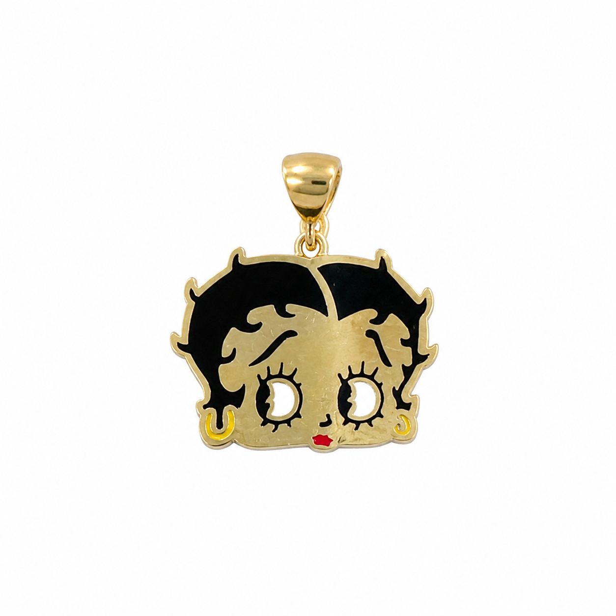 10KT BETTY BOO FACE PENDANT Weigth 2.5GR
