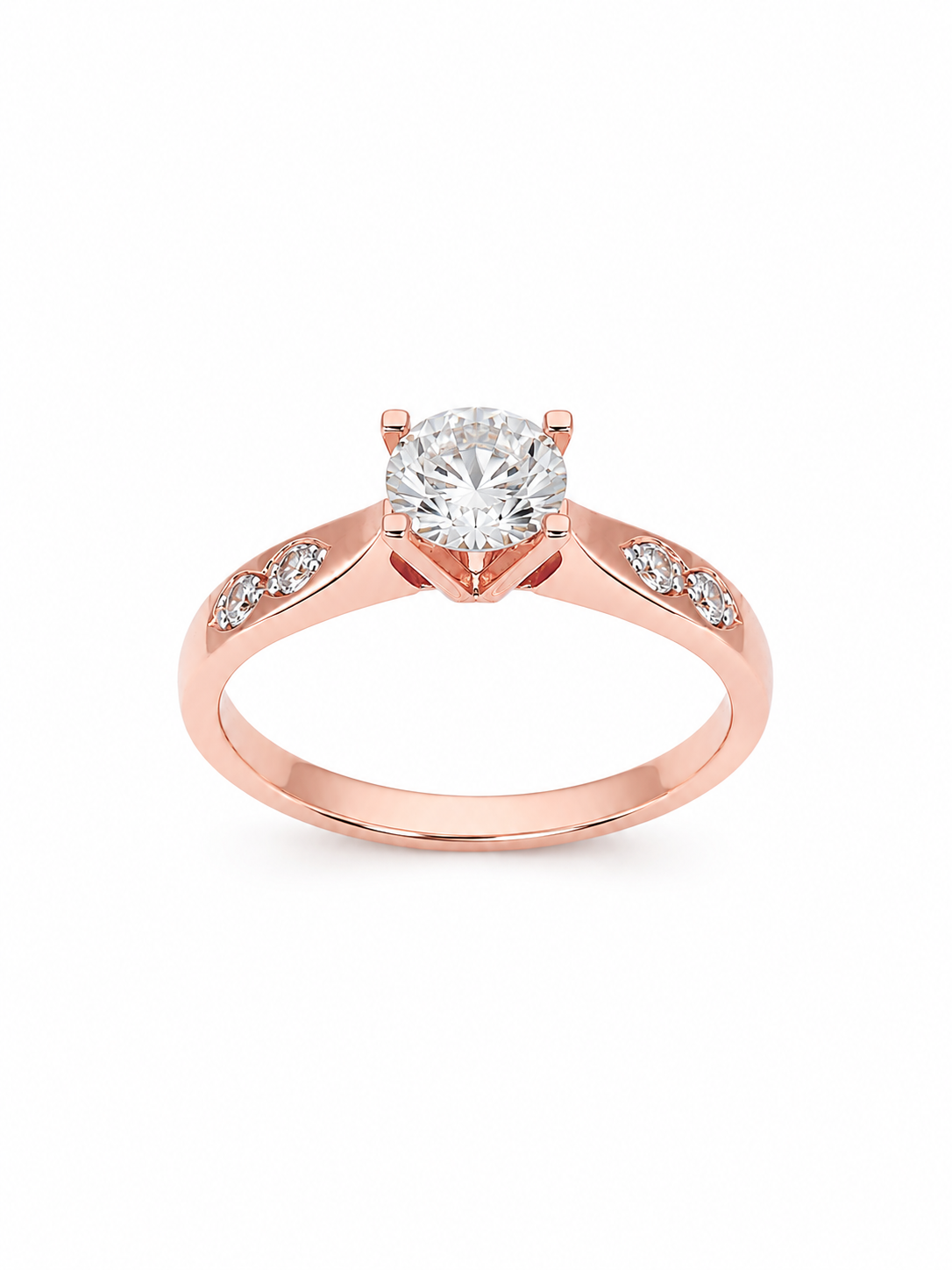 10KT ROSEGOLD ENGAGEMENT RING Size 9 Weigth 2.8GR