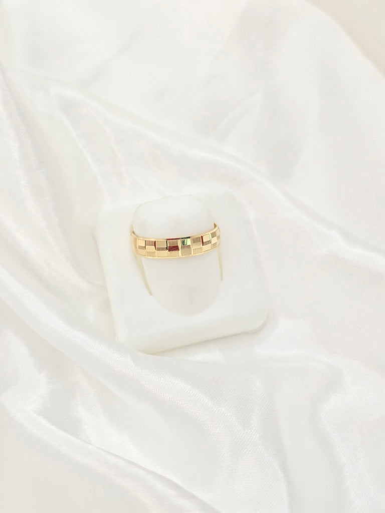 10KT MEN'S SQUARE CUT ENGAGEMENT RING Size 10 Weight 1.4GR