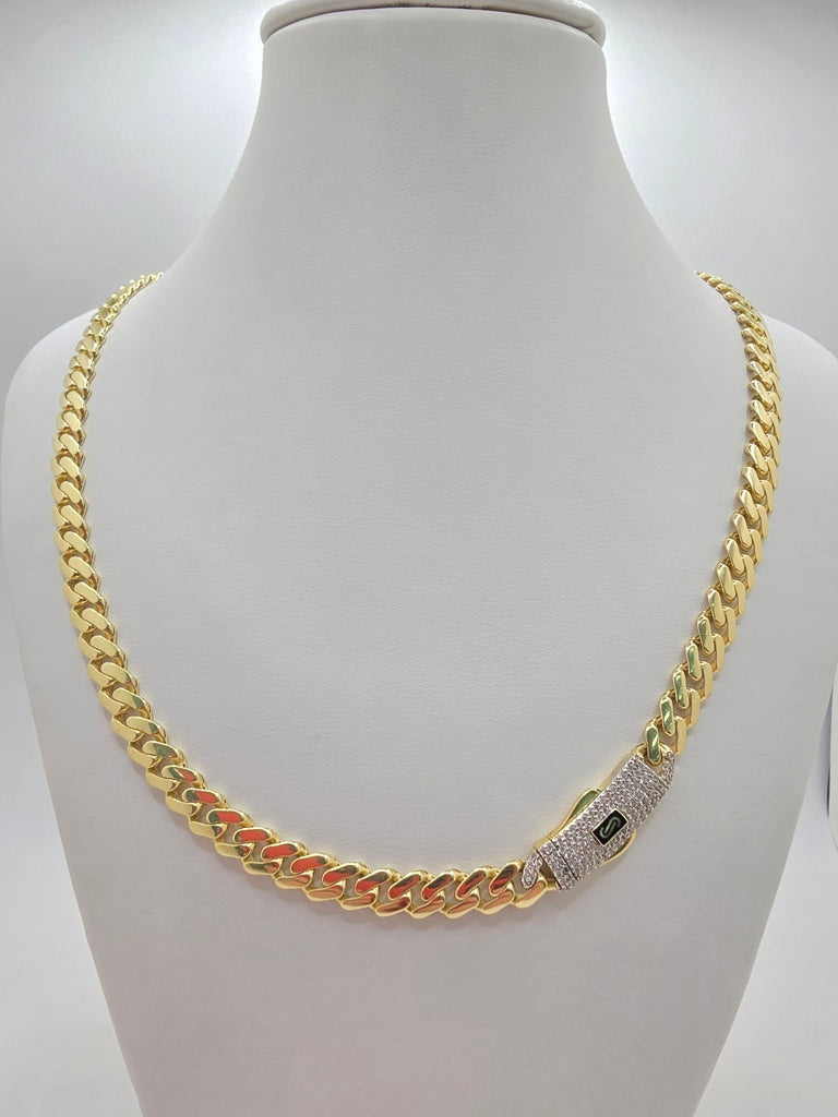 10KT MONACO CERTIFIED CHAIN Size 6.5MM 22IN Weigth 16.8gr
