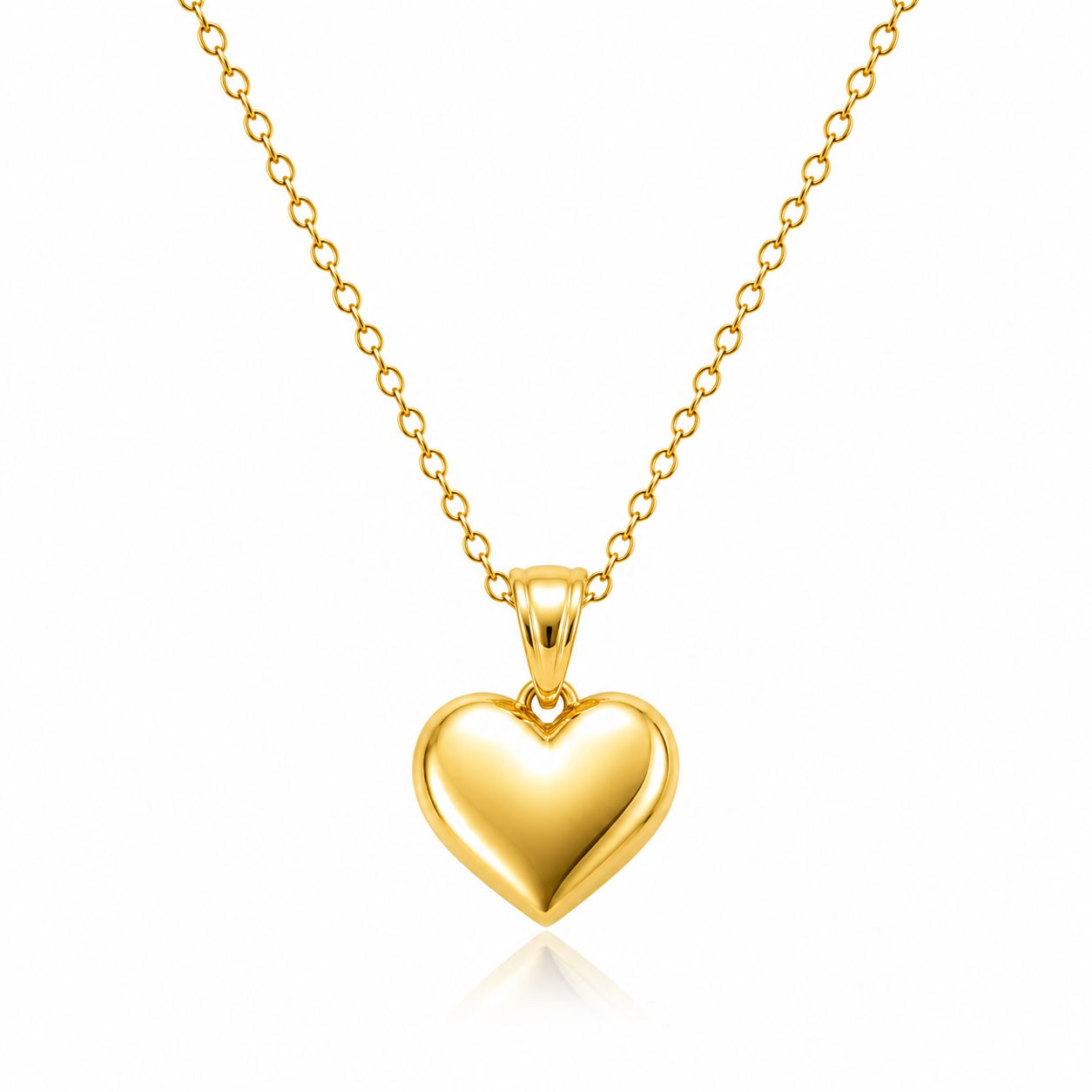 10KT FANCY YELLOW GOLD SMALL HEART PENDANT Size SMALL Weigth 1.1GR