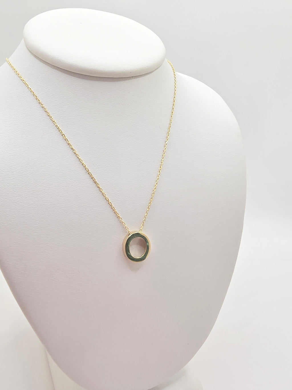 14KT LETTER "O" CHAIN Size 18INCH Weight 2.12GR