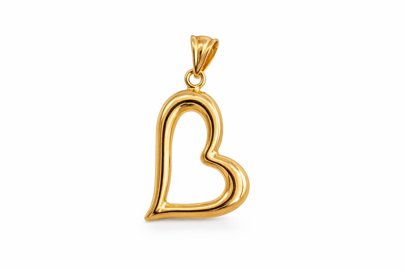 14KT HEART SILHOUETTE PENDANT Weigth 1GR