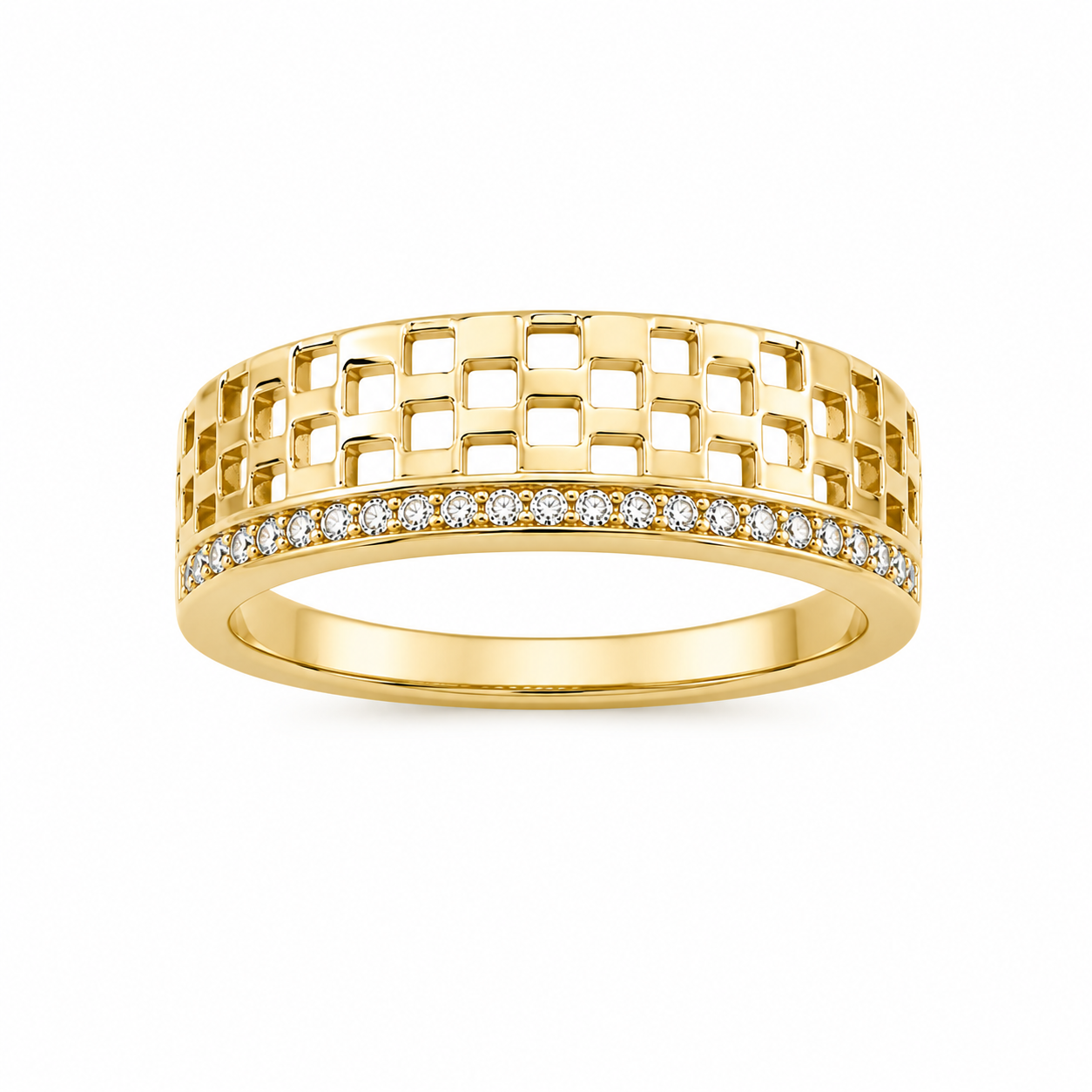 14K ABSTRACT RING Size 8.5