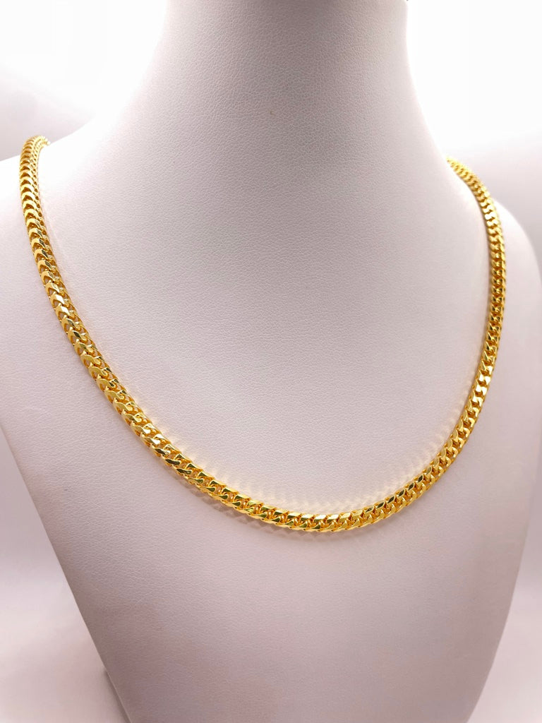 10KT SOLID FRANCO CHAIN Size 26INCH 4MM Weight 57.2GR