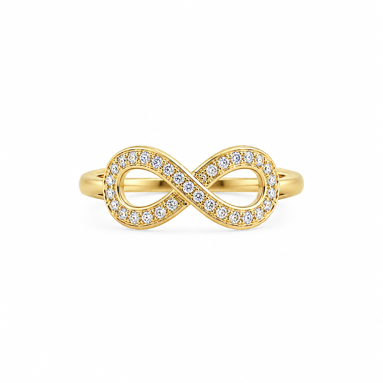 10KT INFINITY RING Size 7
