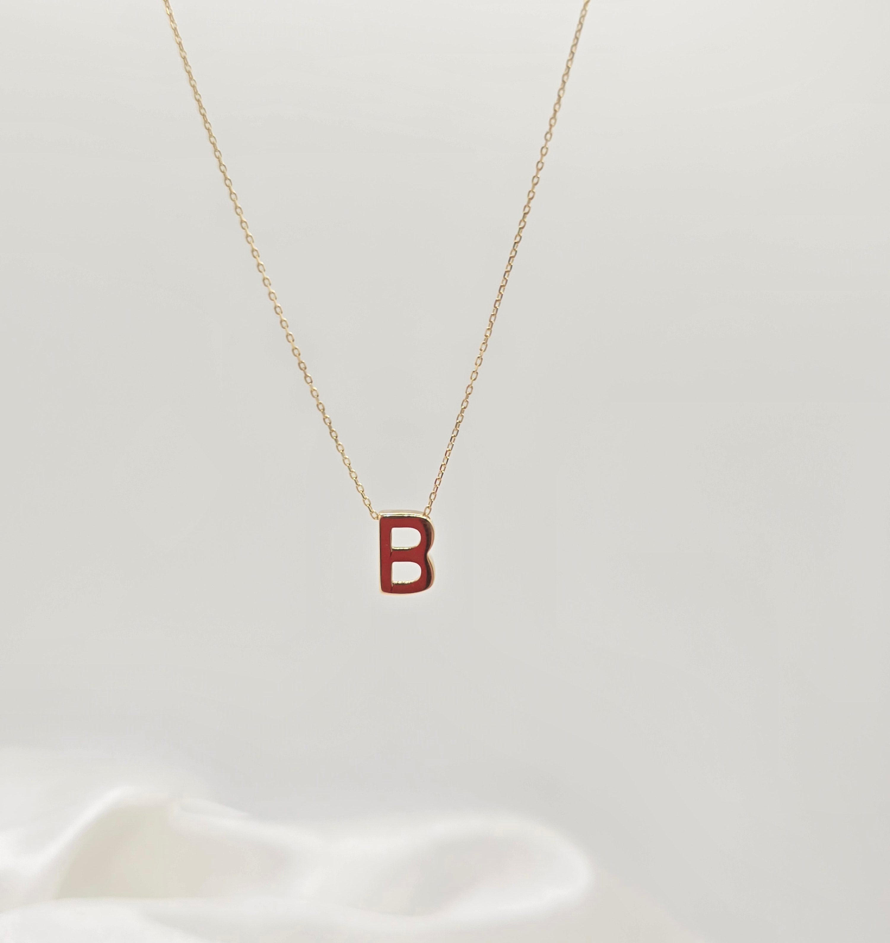 14KT LETTER "B" CHAIN Size 18INCH Weight 2.14GR