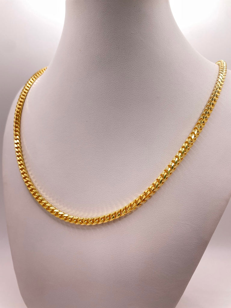 10KT SOLID FRANCO CHAIN Size 26INCH 4MM Weight 57.2GR