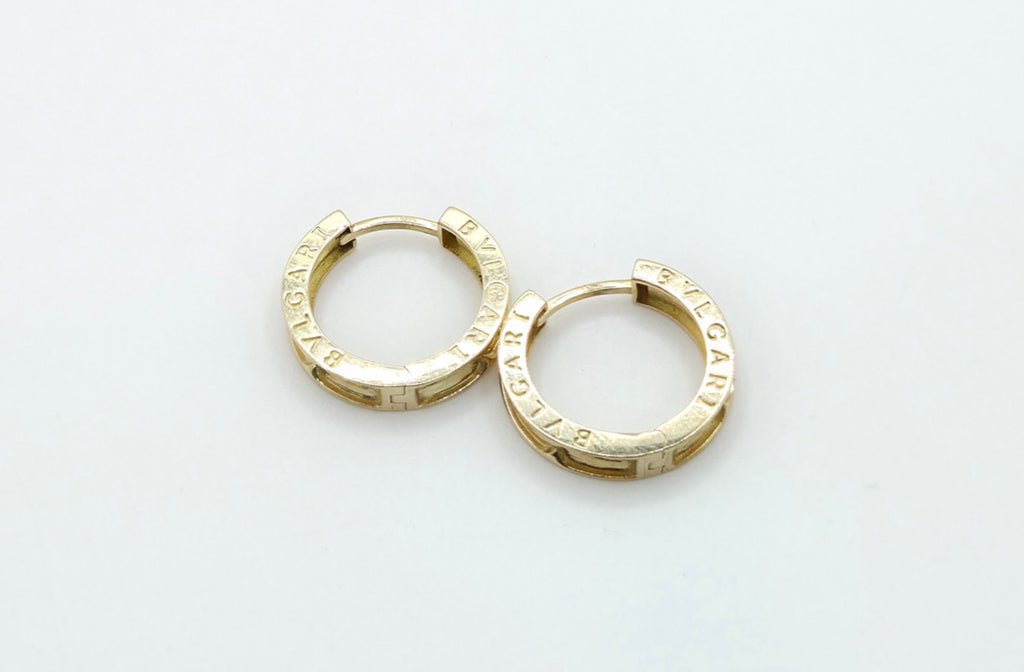 10KT BULGA HOOPS EARRINGS Size 2 Weight 3.EGR