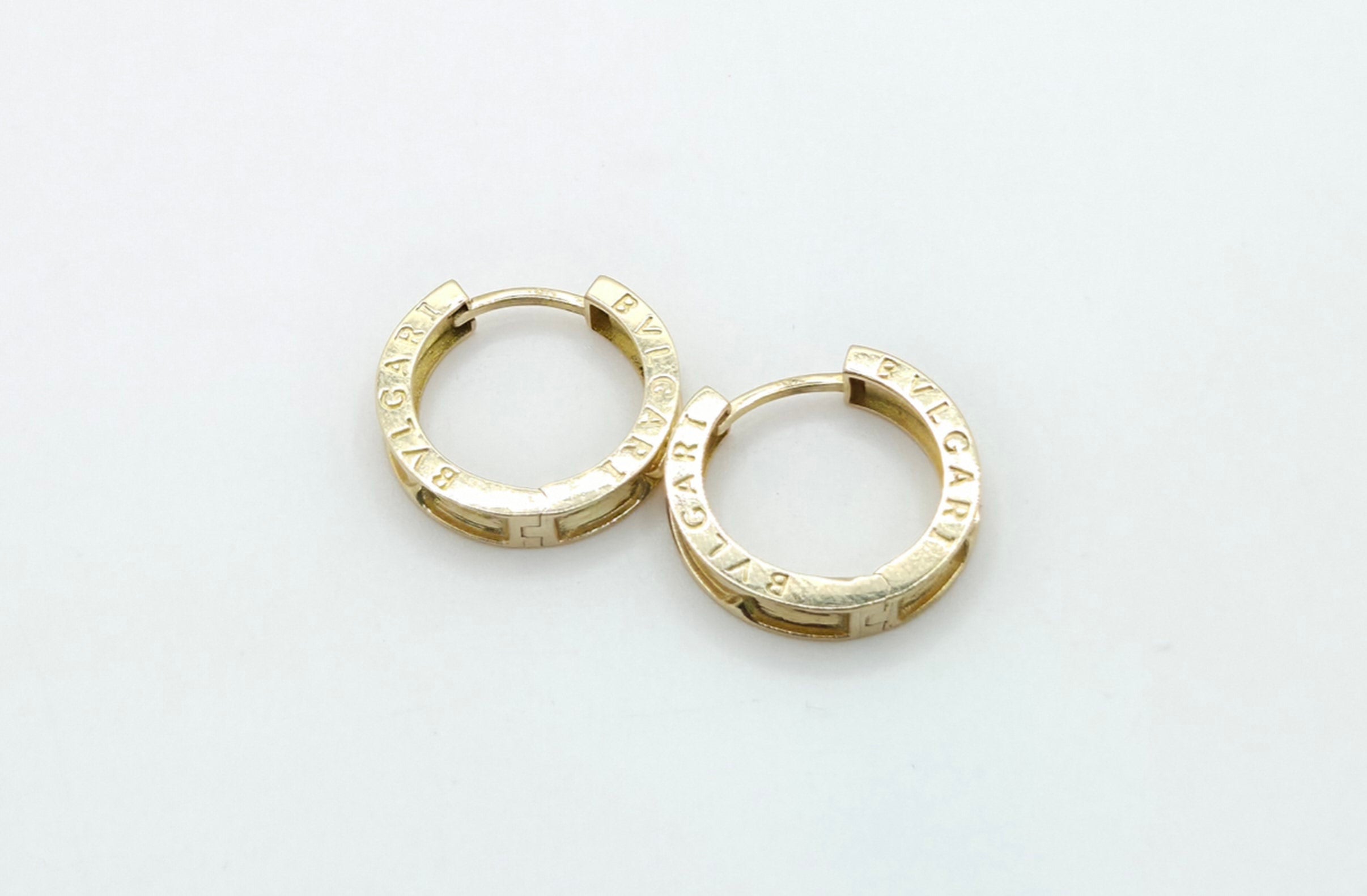 10KT BULGA HOOPS EARRINGS Size 2 Weight 3.EGR