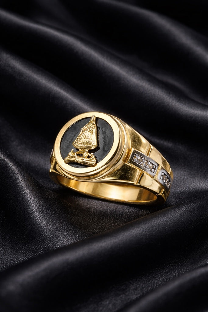 10KT VIRGEN DE LA CARIDAD RING Size  11 Weigth 6.4