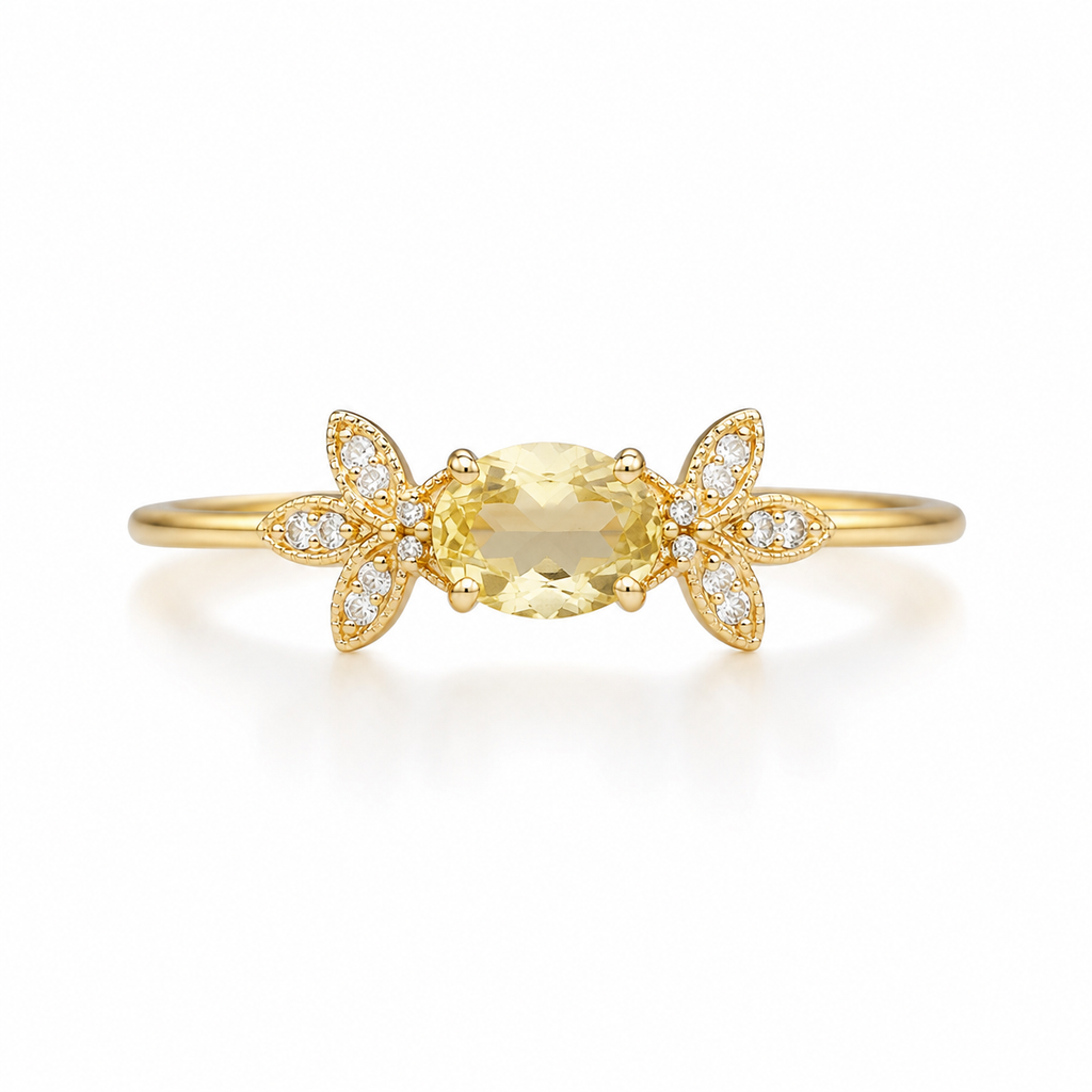 14KT DIAMOND PROMISE RING Size 7