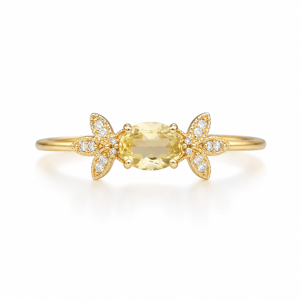 14KT DIAMOND PROMISE RING Size 7
