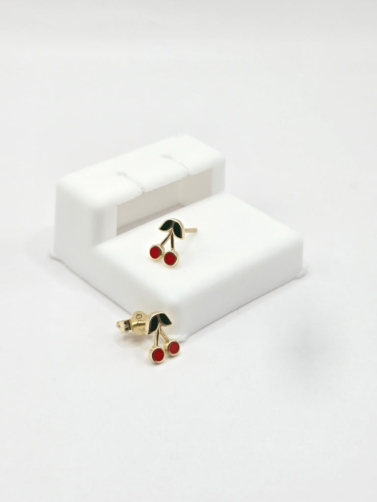 10KT EXTRA SMALL CHERRYS EARRINGS Size XS Weigth 1GR