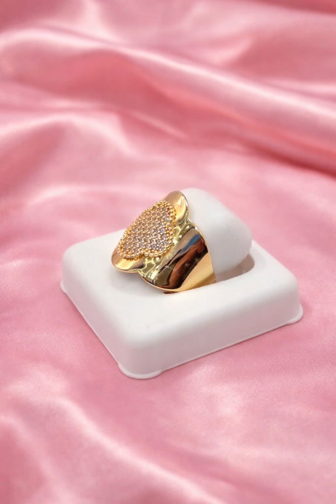 10KT FLOWER RING+WOMAN Size 7 Weigth 2.9GR
